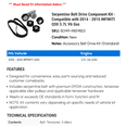 thumbnail image 2 of Serpentine Belt Drive Component Kit - Compatible with 2014 - 2015 INFINITI Q50 3.7L V6 Gas, 2 of 2