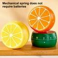 thumbnail image 2 of JIEMUCES Magnetic Timer Lemon Watermelon Kitchen Cooking Timer Fruit Shaped Visual Mechanical Timer Manual Countdown Timer for Classroom Study, 2 of 8