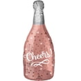 thumbnail image 2 of Rose Gold Cheers Bottle Balloon 26", 2 of 2