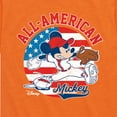 thumbnail image 3 of Disney - Americana - Mickey Americana Baseball - Toddler And Youth Short Sleeve Graphic T-Shirt, 3 of 5