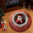 thumbnail image 5 of BKER 31.5 Inch 3D Visual Rug Santa Up Design Festive Slip Doormat For Xmas Indoor Outdoor Use Perfect For Front Door Bathroom Kitchen Holiday Season Carpet With Fille Santa, 5 of 5