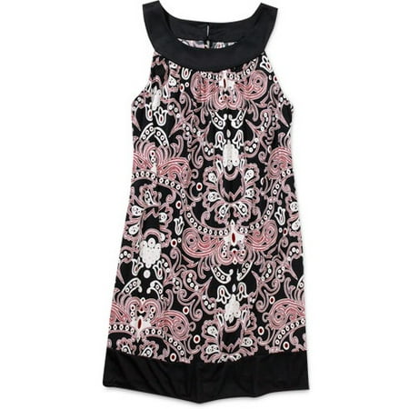 Women's Plus Tapestry Jersey Trapeze Dress