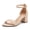 Nude Nubuck, variant on Women Chunky Low Heel Sandals Open Toe Adjustable Ankle Strap Dress Pumps for Wedding Party Daily Wear