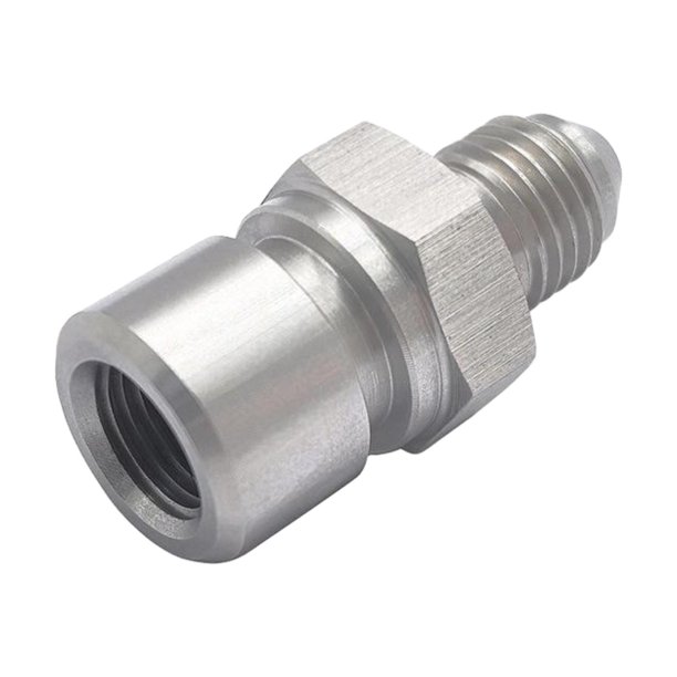 Adaptador de línea de freno hembra invertida métrica, equipo de acero inoxidable AN4 a M10X1