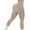 Khaki, variant on AEXTO Women's Solid High Waist Sports Tummy Control Leggings, High Stretch Seamless Yoga Leggings, Ladies Sportswear for Indoor Outdoor Wear, Gym Clothes