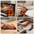 thumbnail image 5 of 6 Pcs Funny Kitchen Towels,Checkered Pumpkin Halloween Pattern Microfiber Dish Towels,Kitchen Tea Towels,Kitchen Towel Set (18" X 26"), 5 of 7