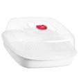 thumbnail image 4 of Microwave Food Steamer Professional Rice Fish Steamer Kitchen Cooking Steamer, 4 of 8