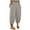 Beige, variant on YUGYXL Women's Linen Harem Pants Plus Size Tapered Pants Loose Fit Elastic Waist Trousers Summer Casual Pant with Pockets Black XL