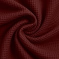 thumbnail image 5 of VBVC Women's Waffle Wide Leg Pants , Pleated High Waisted Trousers For Women , Ladies' Pull On Work Pants with Pockets, Wine , S-3XL, 5 of 6