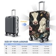 thumbnail image 5 of Haiem Vintage Sunflower Cow Luggage Cover Printed Suitcase Covers for Luggage Elastic Washable Suitcase Protector Fits 18-32 Inch Luggage-X-Large, 5 of 8