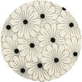 thumbnail image 6 of SAFAVIEH Soho Megan Floral Wool Runner Rug, Ivory/Black, 2'6" x 8', 6 of 10