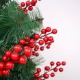 thumbnail image 4 of 2 piezas de 14 bayas de simulación de cabeza decoraciones navideñas rama de fruta roja Rojo Verde, 4 of 5