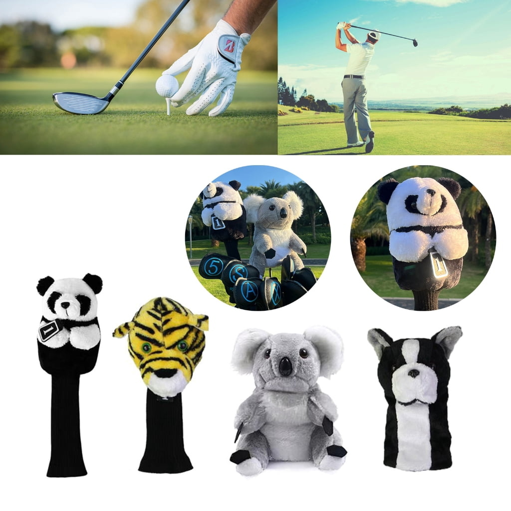 Oasiva Golf Gifts Men Women Golf Driver Golf Club Cover Funny Plush Golf Club Headcover