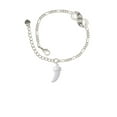thumbnail image 2 of Delight Jewelry White Sabre Tooth Silver-tone Paw Infinity Link Chain Bracelet, 6"+2" Extender, 2 of 3