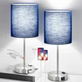 thumbnail image 2 of Set of 2 Touch Control Table Lamps with 2 USB & AC Outlet,3-Way Dimmable Bedside, 2 of 5