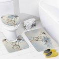 thumbnail image 4 of Ink Wash Daisy 4 Pcs Shower Curtain Sets with Rugs Include Waterproof Shower Curtain Non-Slip Rug Toilet Lid Cover Bath Mat Daisy Spring Summer Bloom Floral Waterproof Shower Curtain, 4 of 8