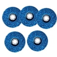 thumbnail image 1 of 5Pcs 100Mm Strip Disc Wheel Paint Rust Removal Cleaning Polishing Pad Blue, 1 of 8