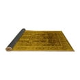 thumbnail image 2 of Ahgly Company Indoor Round Oriental Yellow Traditional Area Rugs, 7' Round, 2 of 4