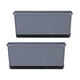 thumbnail image 3 of 2 macetas rectangulares para flores y verduras, accesorios versátiles con autorriego. Gris, 3 of 9