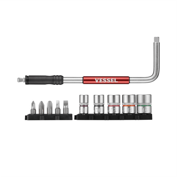 Vessel Tools 2 Way -Speed L Handle, 11pc Set