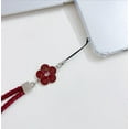thumbnail image 5 of 2Pcs Black Hand Wrist Strap Flower String Lanyard for Cell Phone, USB Flash Drive, Mp3, Mp4 Fashion Processing,Lightweight and Easy to Connect Cell Phone Charms Accessories, 5 of 5