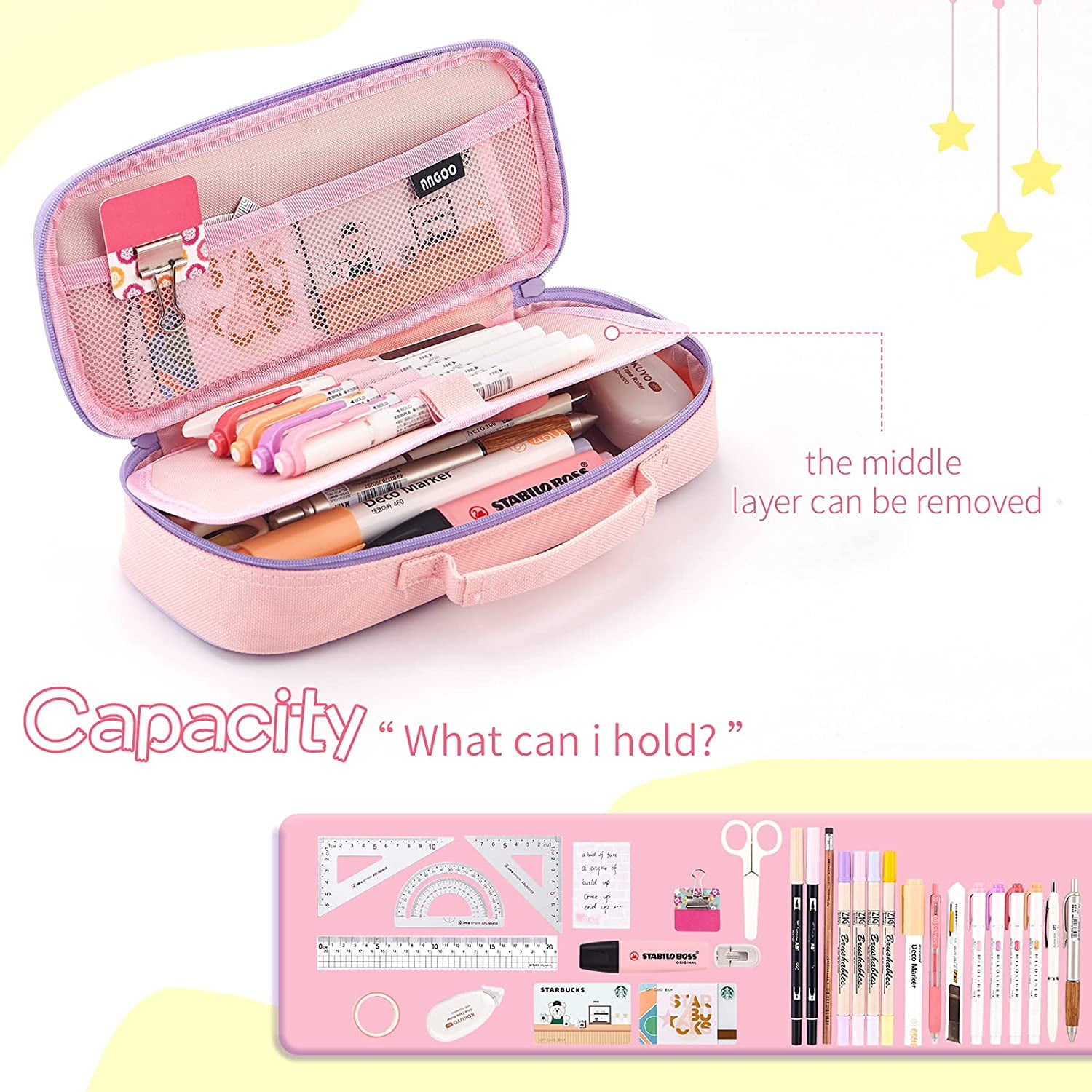 Clifton Pencil Case - Pink/Lemon – Shop Sweet Lulu
