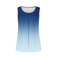 thumbnail image 5 of Uaswgudfs Women's Gradient Color Crew Neck Summer Tank Tops - Casual Sleeveless Loose Fit Blouses, Flowy Tunics Tops, 5 of 6