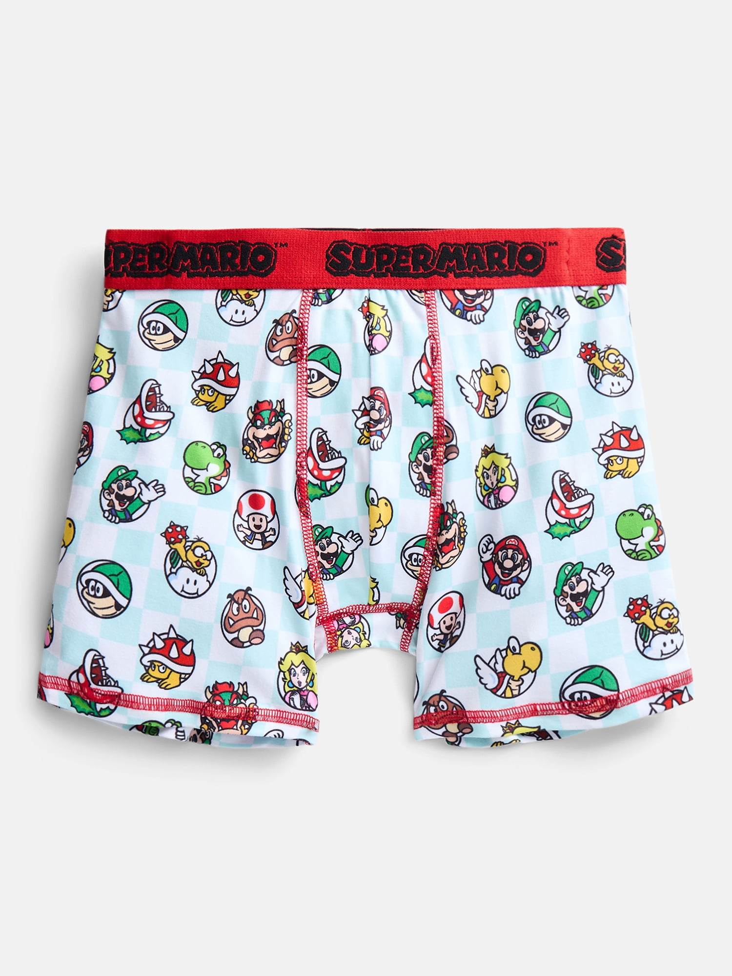 Super Mario Boys Boxer Brief Underwear, 4-Pack, Sizes XS-XL