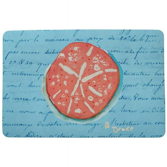 Betsy Drake DM092B Coral Sand Dollar Door Mat - 18 x 26 in.