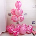 thumbnail image 4 of YAOMOBB Wedding Party Balloon Marble Agate Pattern Party Balloon Set Leakproof Decor for Wedding Party, 4 of 5