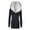 Black, variant on Women's Lightweight Winter Coat Thickened Medium Length Hooded Slim Zipper Sweater