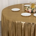 thumbnail image 6 of BalsaCircle 120 in Antique Gold Sequin Dots Polyester Round Tablecloth Wedding Party Events Reception Decorations Supplies, 6 of 6