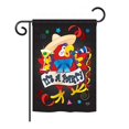 thumbnail image 2 of Breeze Decor 15040 Party & Celebratio Its a Party Parrot 2-Sided Vertical Impression House Flag - 28 x 40 in., 2 of 2