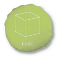 thumbnail image 1 of Mathematical Geometric Space Cube Round Throw Pillow Home Decoration Cushion, 1 of 3