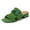 Green, variant on YDN Women Open Square Toe Tassel Chains Slip on Mules Slip on Low Chunky Heel Sandals Party Daily Shopping Size 7 Brown