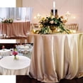 thumbnail image 4 of Efavormart 108 Inch Satin Round Tablecloth, Washable Linen Table Cover, Decorative Silky Fabric for Wedding, Party, Banquet Events - Red, 4 of 10
