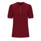 thumbnail image 5 of Fiudx Tops para Mujer Camiseta de Manga Corta de Color Sólido con Botones y Cuello Redondo de Verano para Mujer, 5 of 7