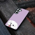thumbnail image 4 of WIRESTER Shockproof Soft Rubber Cover Case for Samsung Galaxy A16 5G 6.7", Animal Maltese Dog On Pastel Lilac Background, 4 of 5