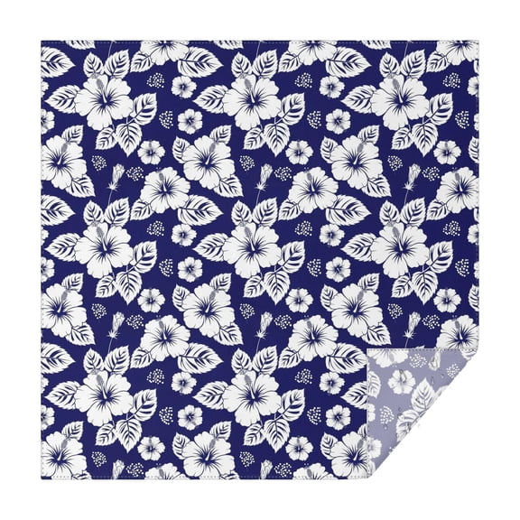 Pioneer Flower Floral Print Pattern Square Tablecloth, Waterproof Wipeable Spillproof Washable Table Cover for Home Kitchen Party Decor, 42"x42"