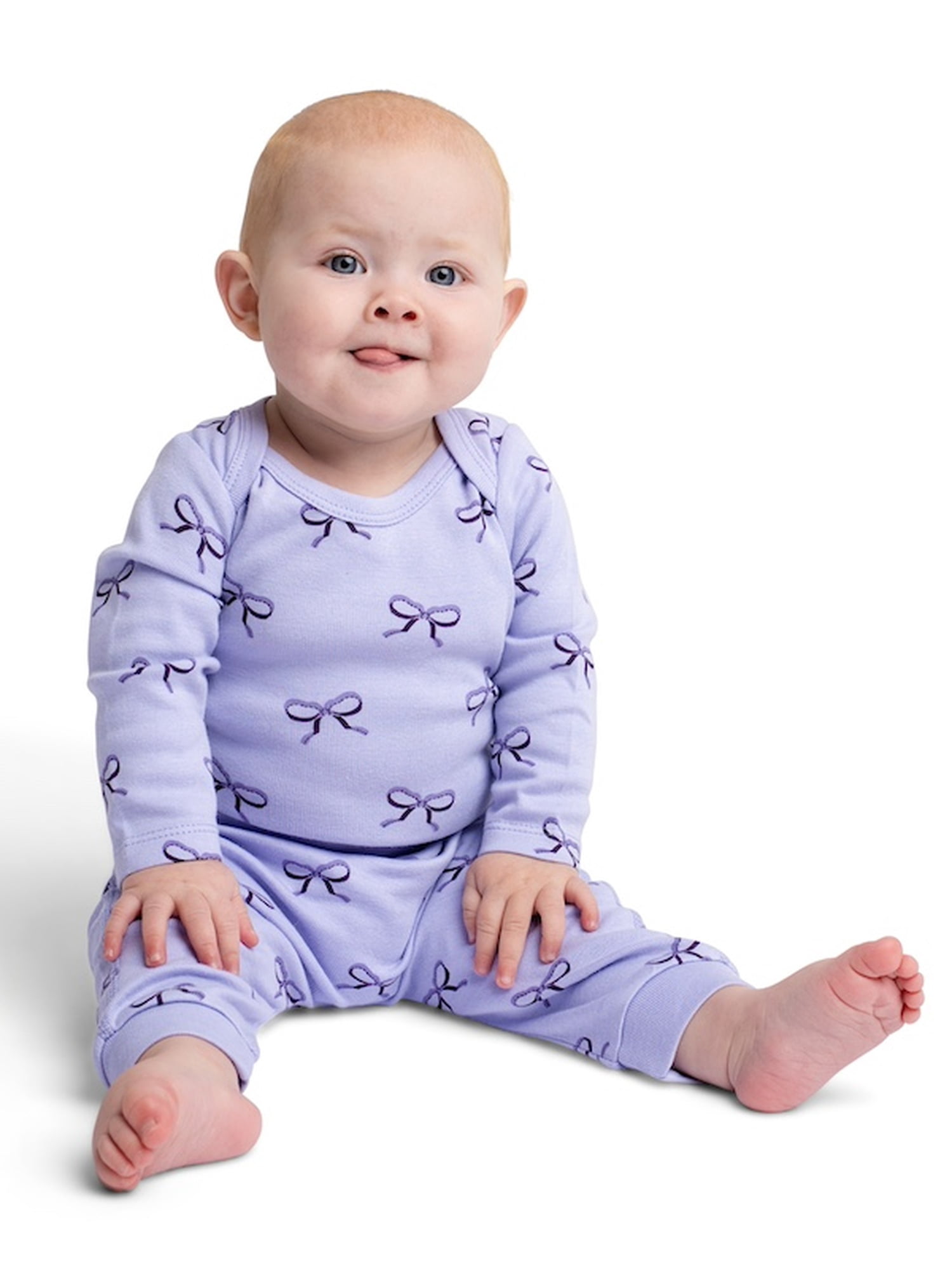 Monica + Andy Organic Cotton Gender Neutral First Moves Bodysuit + Groove Pant Set, Sizes Newborn -24 Months