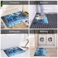 thumbnail image 5 of Front Door Mat, Frozen Blue Mystic Moose Indoor Mats for Bedroom Bathroom Kitchen, Floor Mat Non-Slip, Soft Carpet Floor Cover Machine Washable Entryway Mat - 20x31.5in, 5 of 6