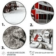 thumbnail image 3 of Designart "Farmhouse Traditions in Red and Grey" Farm Floater Framed Wall Decor, 3 of 7