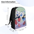thumbnail image 4 of Music Cuphead Mugman Backpack Lightweight Unisex Basic Daypack Bookbag Laptop Satchel Rucksack For Travel School Office Daily, 4 of 8