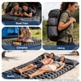 thumbnail image 6 of COTINSE Ultralight Double Camping Sleeping Pad with Built-in Foot Pump, 2 Person, Gray, 6 of 7