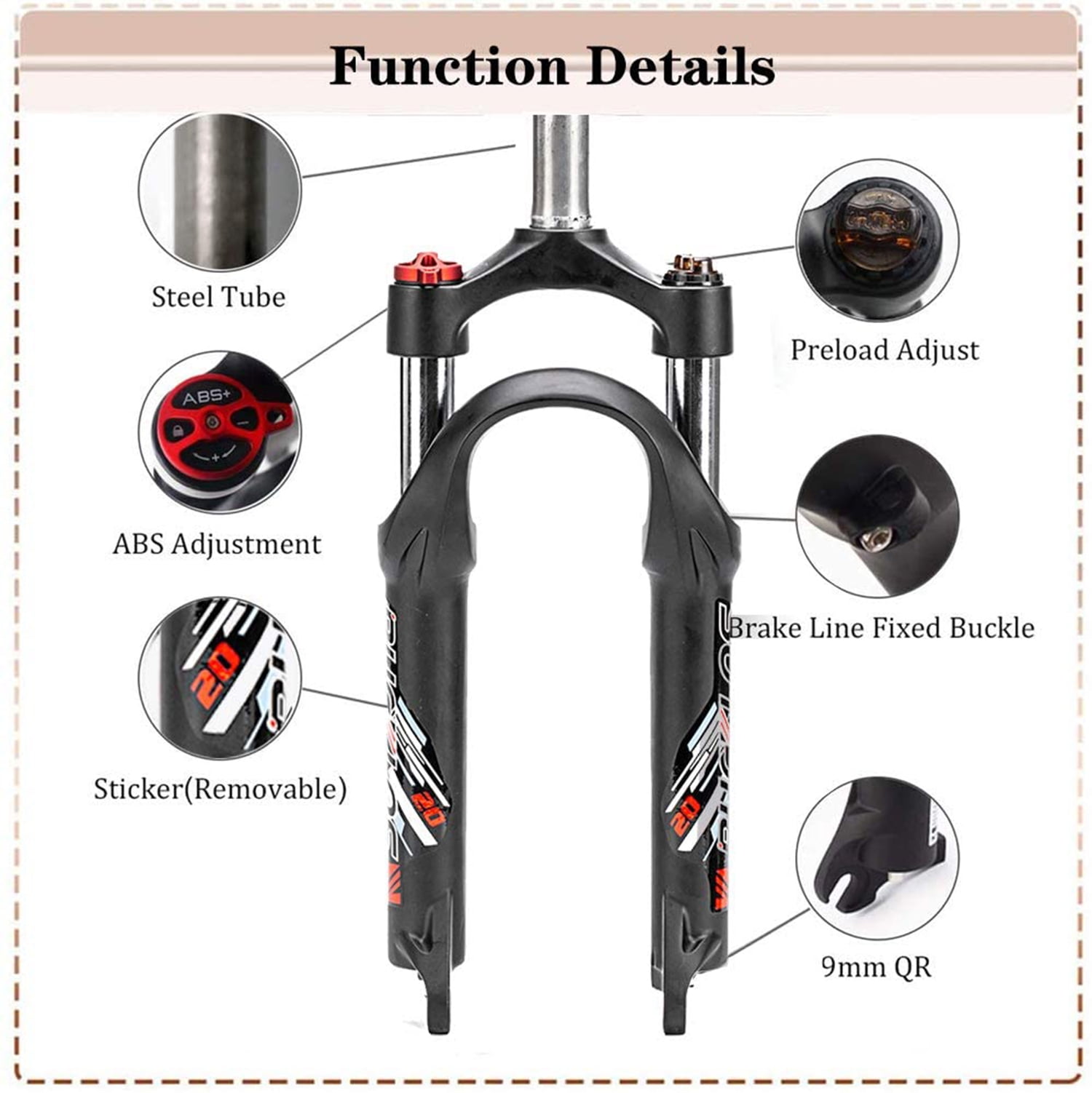 20 inch bike suspension fork sale