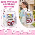 thumbnail image 2 of DAKIMOE Clear Backpack Heavy Duty Stadium Approved School Cute Transparent Backpacks Clear Bag Travel, 2 of 8