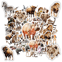 35pcs Realistic Animal Stickers Funny Stickers Graffiti Decals for Laptop Phone Suitcase