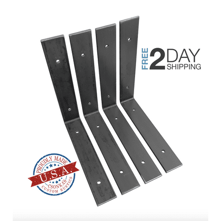 

4 Pack - 6 L x 6 H Angle Shelf Bracket Iron Shelf Brackets Metal Shelf Bracket Industrial Shelf Bracket Modern Shelf Bracket Shelving