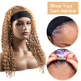 thumbnail image 2 of Peluca con diadema Muaowig #27 Curly Wave, 30 cm, rubio miel, 8A Remy, 2 of 9