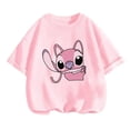 thumbnail image 4 of 2024 Nueva camiseta de Stitch Anime Verano Múltiples camisetas de algodón de moda para niños Cuello redondo Casual Manga corta Estampado Camisón, 4 of 5